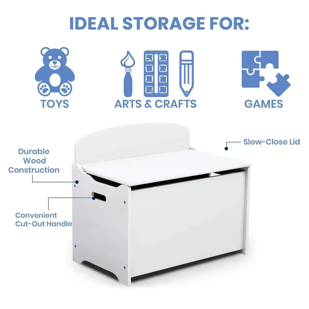 صندوق تخزين ألعاب فاخر باللون الأبيض من بيانكا