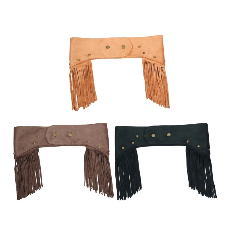 Hot Girl Belt Cowgirl Punk Taille Belt Grunge Fringe voor Music Festival Drop shipping