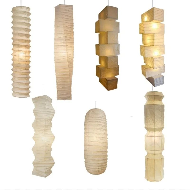 

Japanese Wabi-sabi Pendant Lights Bedroom Living Room Restaurant Hotel Hall Staircase Home Decoration Rice Paper Hanging Lamps