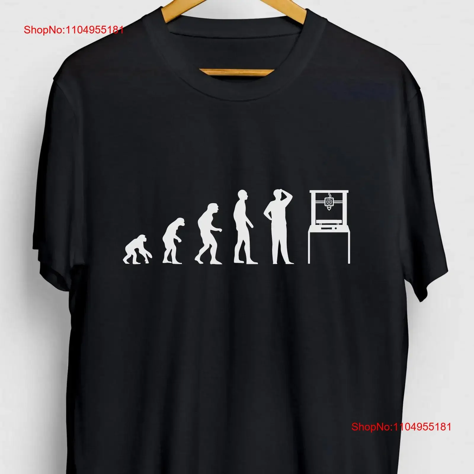 3d Printing Funny Geek T Shirt Printer tee Evolution Youth vintage Washed Comfortable Stylish Top For Everyday Wear Breathable