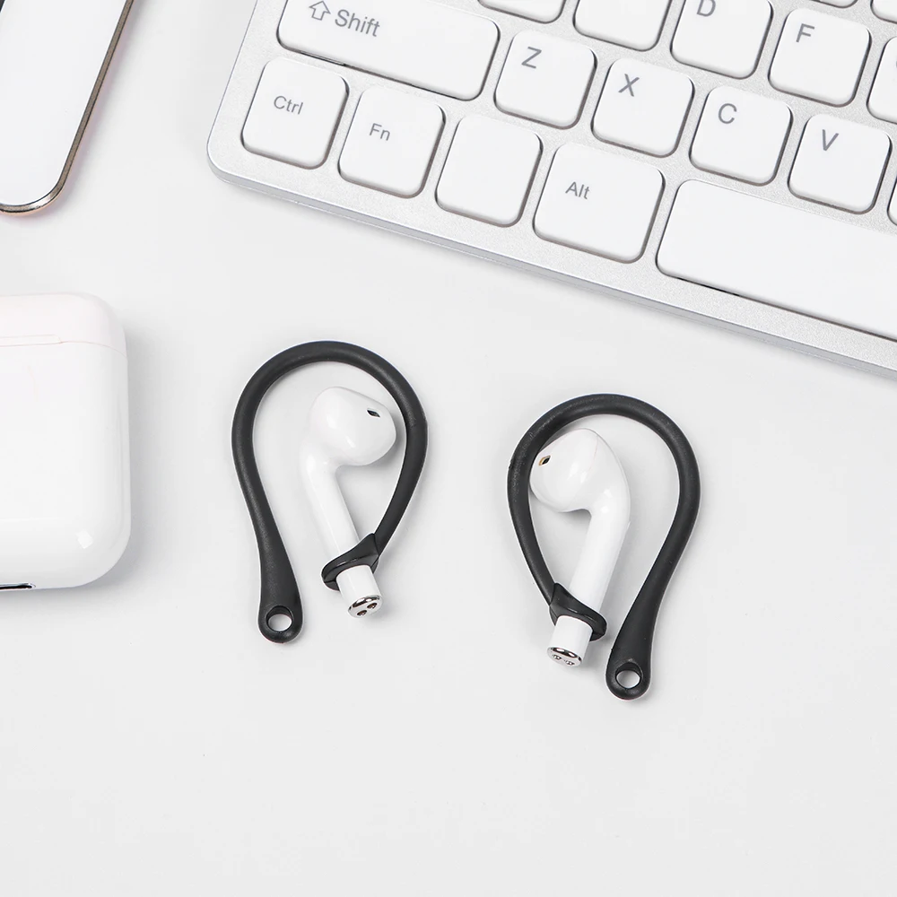 2Pcs Anti-lost Earhooks for Apple AirPods 1 2 3 Pro Sports Silicone Anti-drop Ear Hook for AirPods Pro 2 Wireless Earphone Hooks image 4