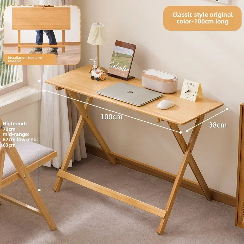 Exquisite Multi-functional Folding table Rectangle desk Computer table, desk worktable Small apartment dining table