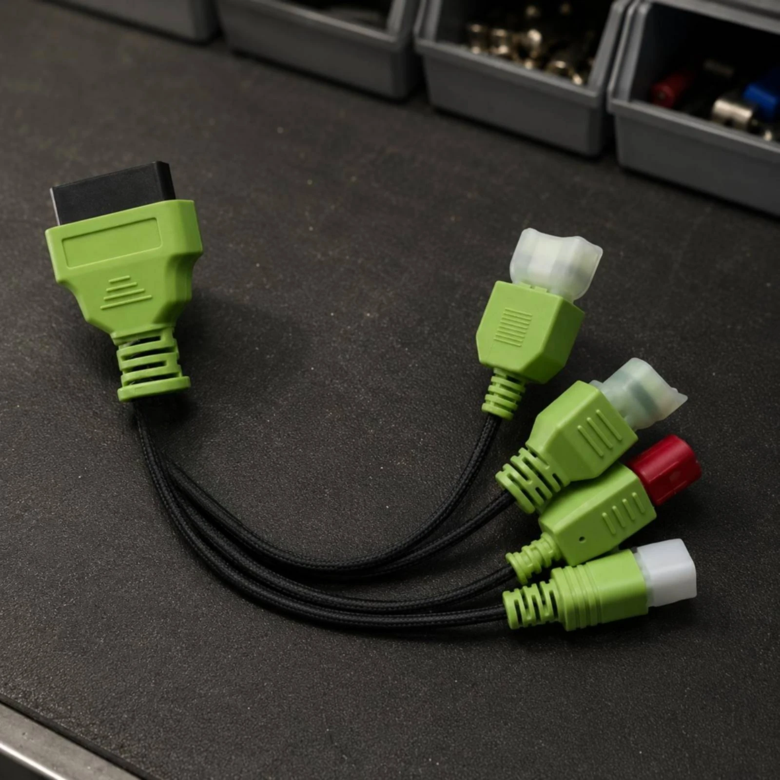 4-in-1 Adapter Cable Easy to Use Motorcycle Diagnostic Cable Vehicle Part Long-Lasting Material