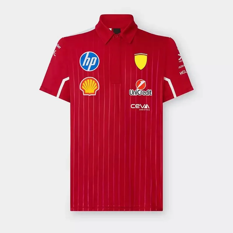 フェラーリ-f1-サマーレーシング-プリント半袖速乾性日焼け防止ポロシャツ-フェラーリ-f430-ストラダーレ-458-488-599-612用