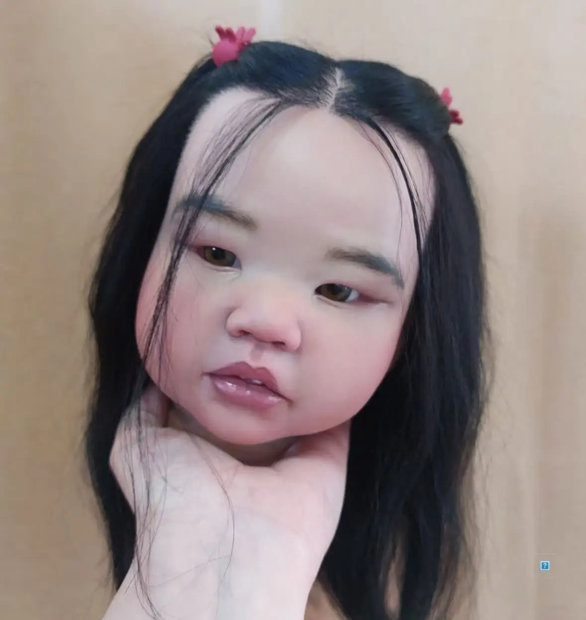 EGO Customized Limited Supply 29inch Reborn Baby Amaya With Hand-Rooted Hair Painted Kit DIY Part With Cloth Body