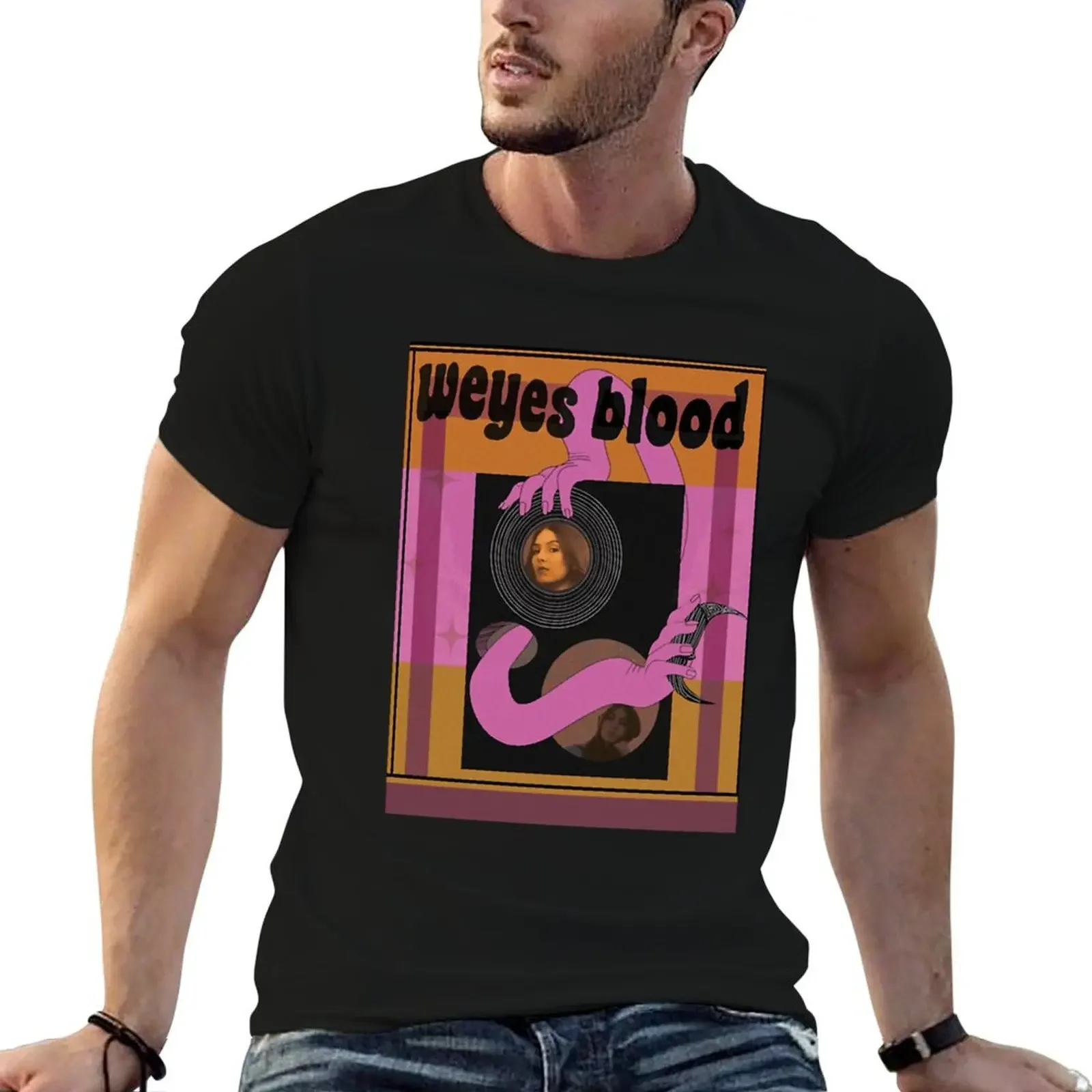 

Weyes Blood Unofficial Merch Tarot Card T-Shirt anime stuff vintage clothes mens cotton t shirts