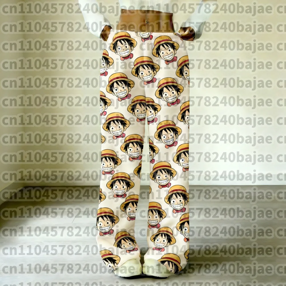 One Piece Jolly Roger Anime Full Over Print Pyjamahose für Erwachsene und Kinder, Flanell, schnell trocknend, bequem, leicht, Freizeithose