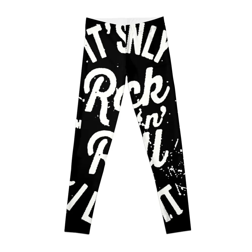 ITS ONLY ROCK N ROLL Leggings gym top gym's clothing Womens Leggings