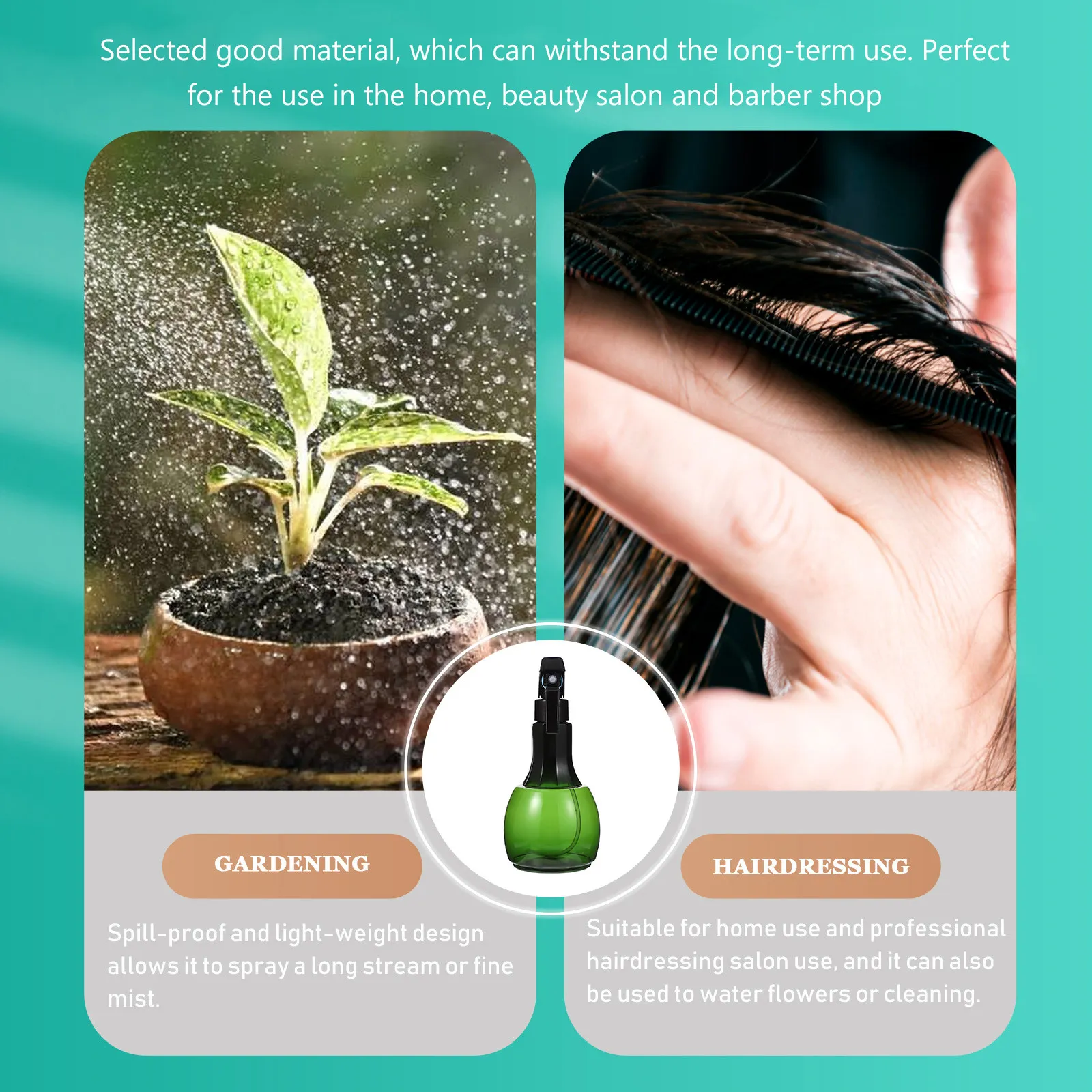 

1 шт. пластиковый распылитель для парикмахерских нужд большой емкости, многоразовый, высокого давления, для дома, салонов красоты и парикмахерских.