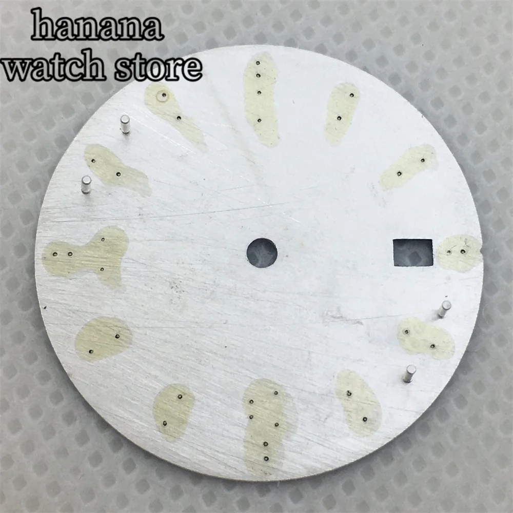 BLIGER 31mm blue white dial luminous dial with NH35 NH36 movement, 3 degree clock crown, 3.8 degree clock crown