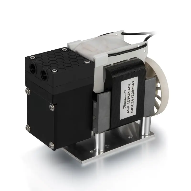 

Fluidsmart AD8KEEAC2 Factory 220VAC Miniature Diaphragm Pump Suppliers air Suction Pump 11LPM Electric Small Vacuum Pump 24v