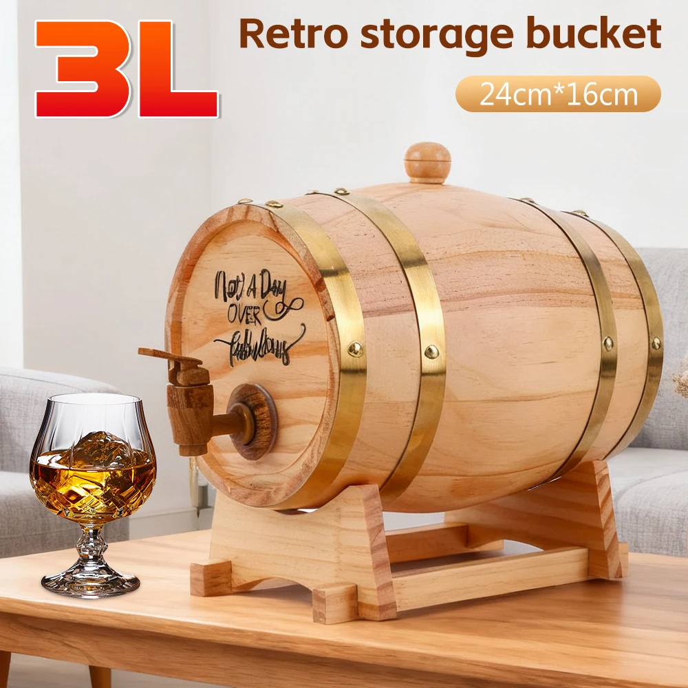 

3л бочка для виски с гравировкой и подставкой, винная бочка с патрубком, диспенсер для виски для виски, бурбона, коктейлей, рома