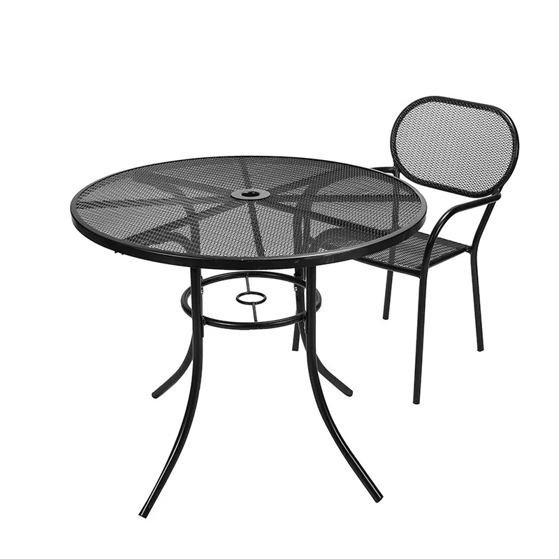Garden courtyard four chairs one table set customization 3