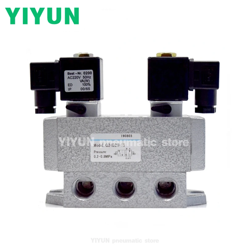 K25DH K25D2H-6,8,10,15,20,25,32,40 K35D2H-6,8,10,15,20,25 YIYUN Two-position five-way solenoid valve K25DH K35D2H Series