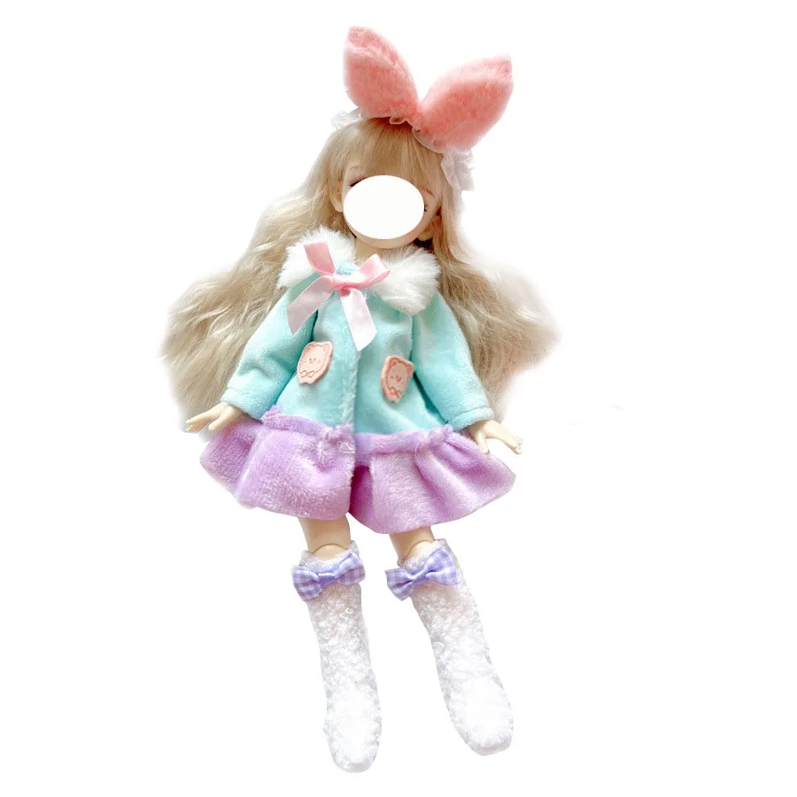 Cute GG Series Pretty Personalized Clothes for 30 cm 1/6 Bjd Byte Doll DIY Dress Up Clothing Skirt Casual Suit Socks Accessories