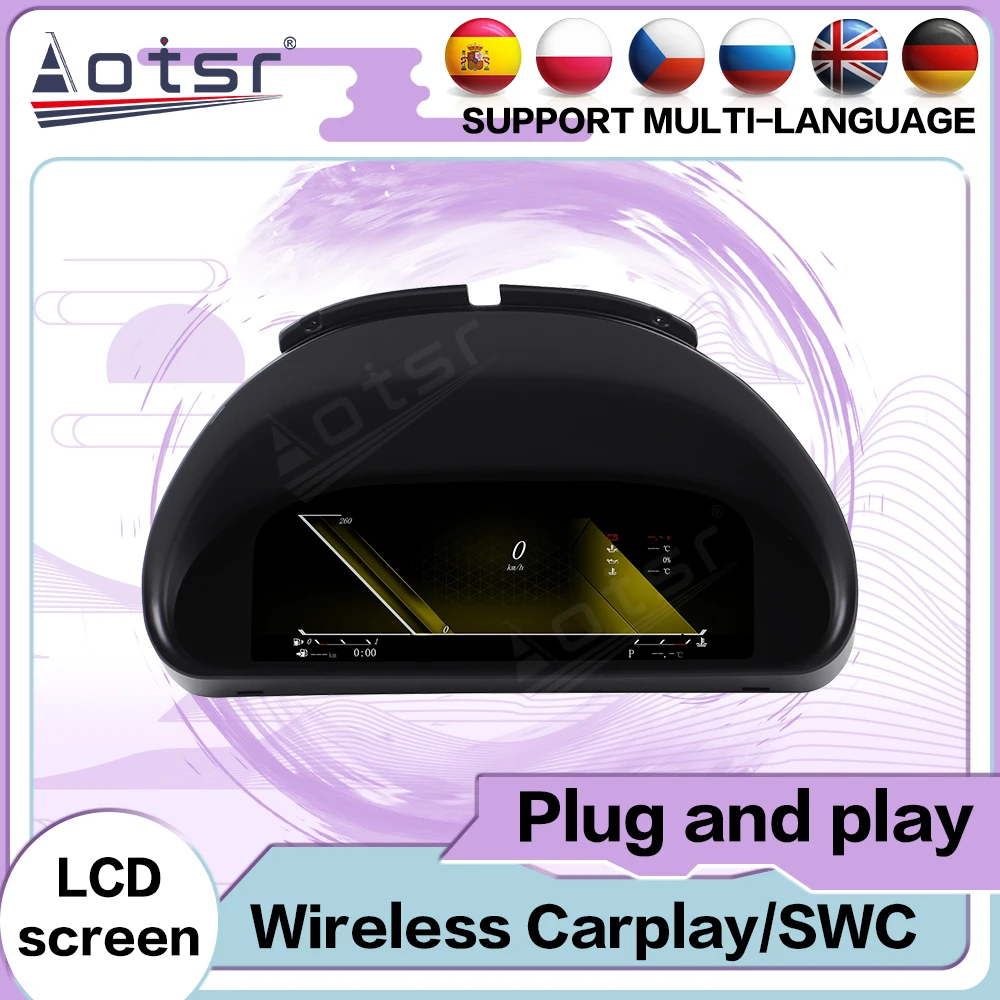 

Премиум 10,25-дюймовый антибликовый полный ЖК-дисплей, цифровая приборная панель, виртуальный кабин для BMW 5 серии E39, 1999-2006, комплект обновления приборов