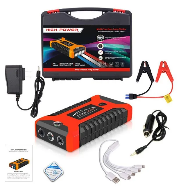 Car Jump Starter Large Capacity Battery Lighter Emergency Jump Starter Power Bank Strong Starting Tool Car Starter view 3