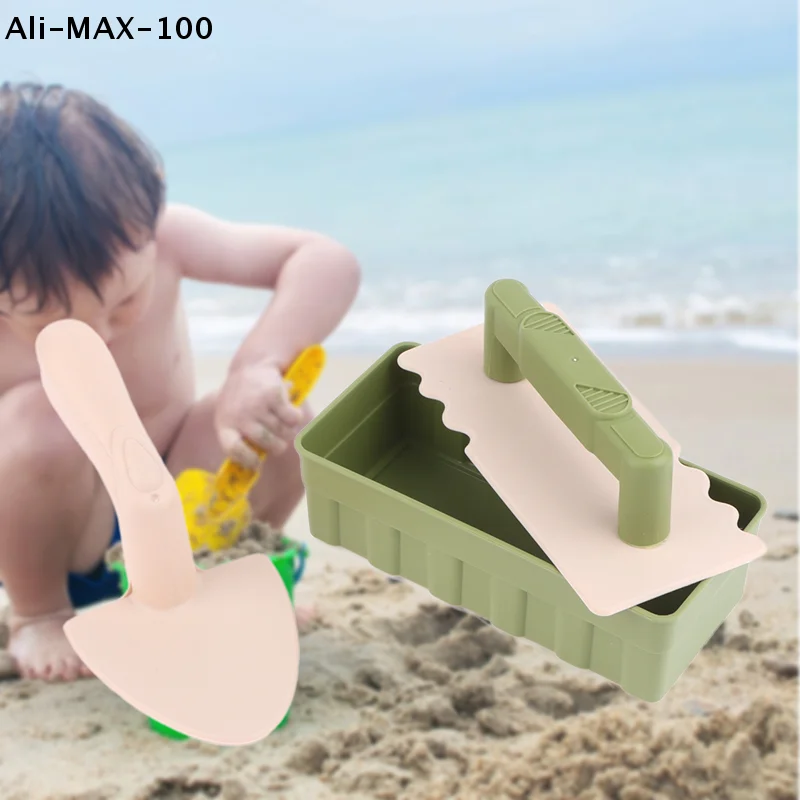 【Rw】3Pcs Beach Toys Kit Snow Toy Sand Fun Brick Maker Sand Castle Mold Toys Summer Winter Outdoor Beach Snow Build Toy Kid Gifts