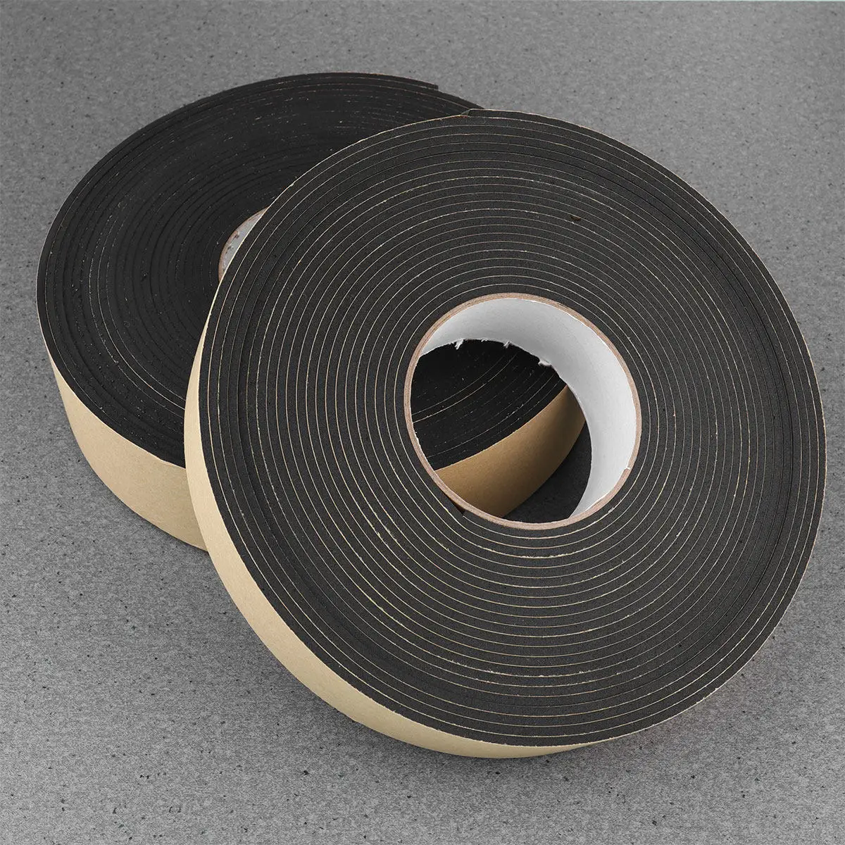 

2 Rolls Eva Adhesive Sponge Tape Black Single-Side Shockproof Seal Strip Anti-Collision Strip for Furniture