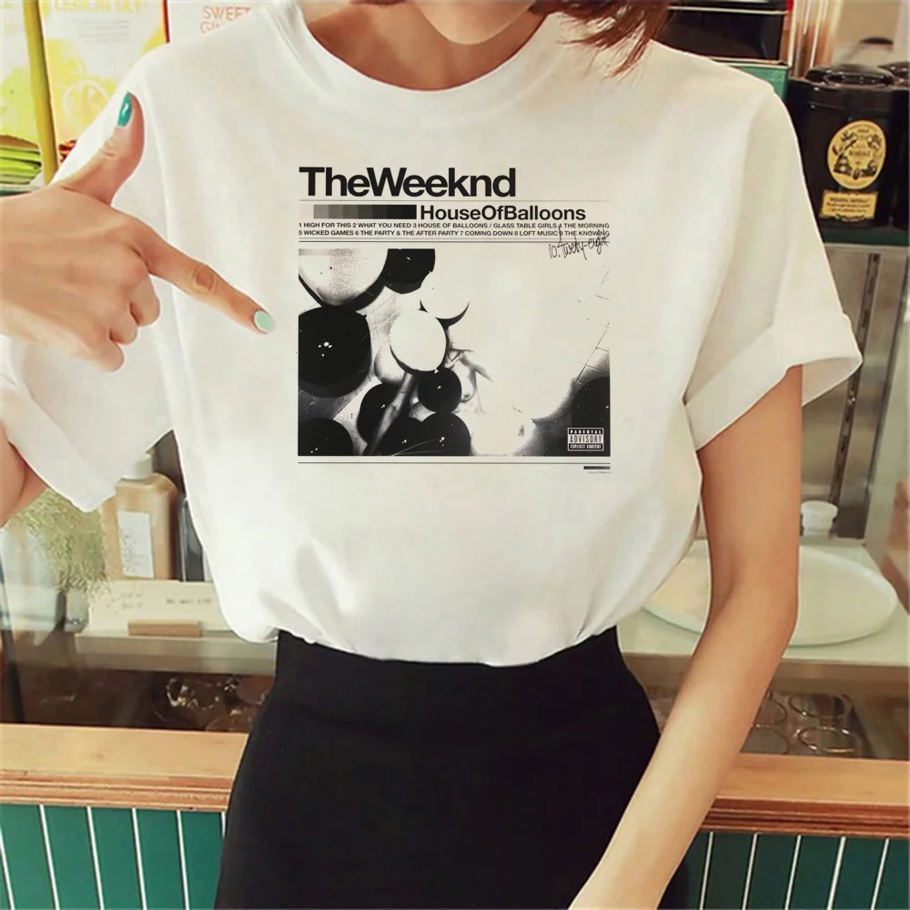 

the Weeknd t shirt women Y2K anime graphic tshirt female funny graphic streetwear clothing