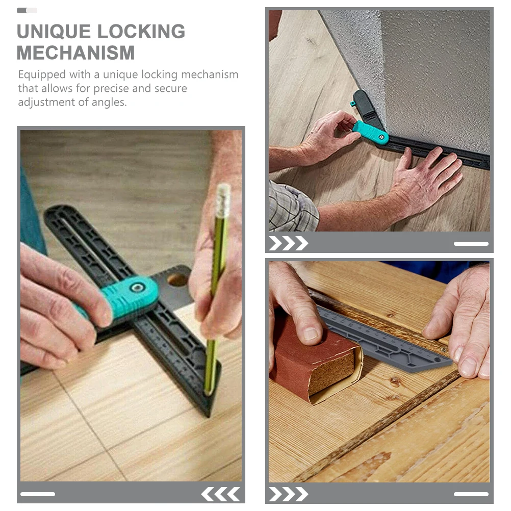 

Locking Tool Metal Protractor For Woodworking Miter Measuring Fixed Angle Ruler Corner Protractor Durable Angle Gauge