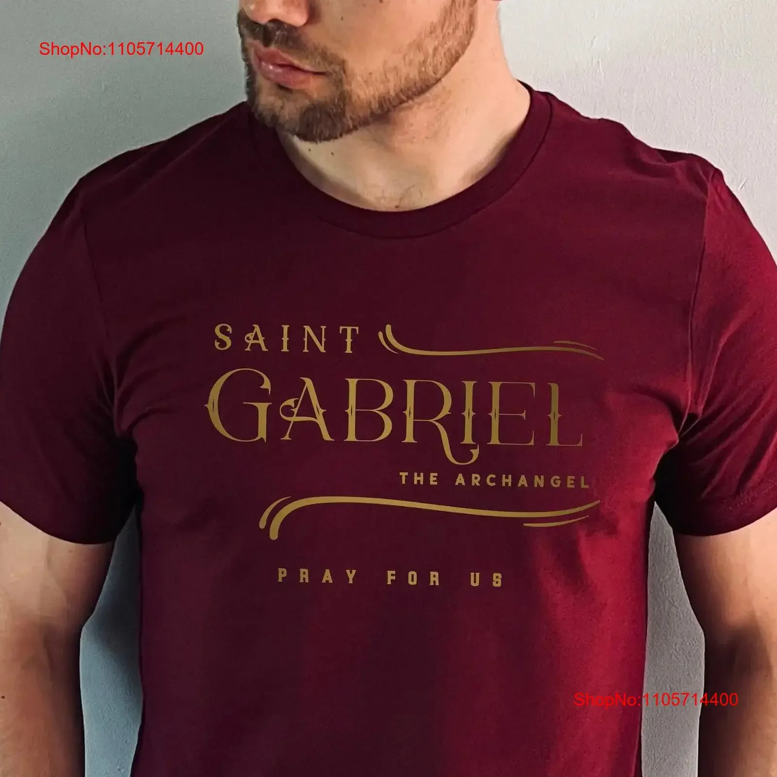 Saint Gabriel the Archangel St Feast Day Catholic T Shirt UNISEX vintage Washed Unisex Comfortable fashion graphic