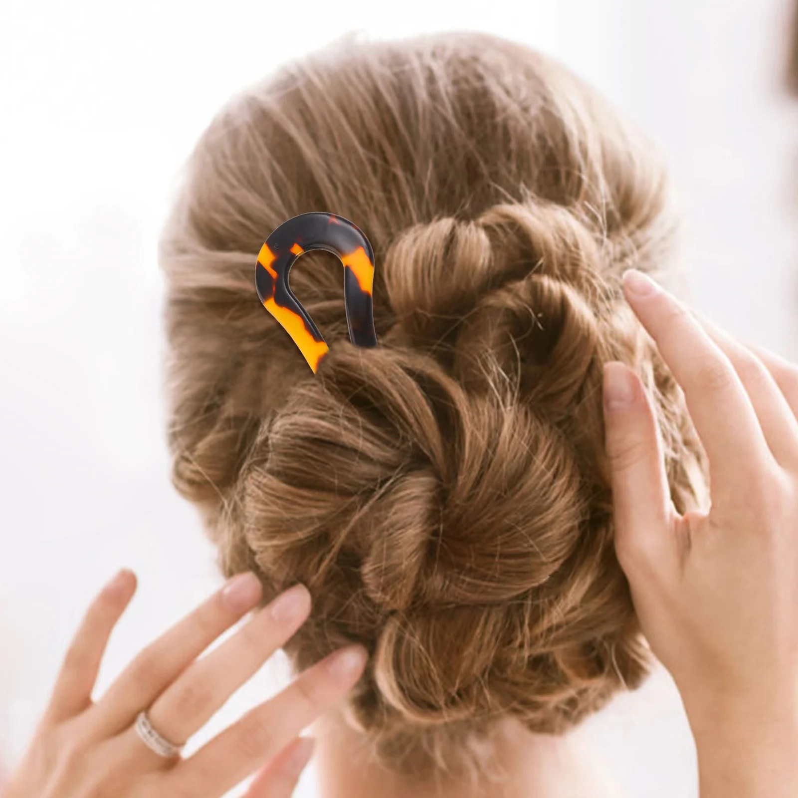 Twist Hairpin Pins for Thick French Accessories Women Bun Sticks Shaped Decorative Buns Clips