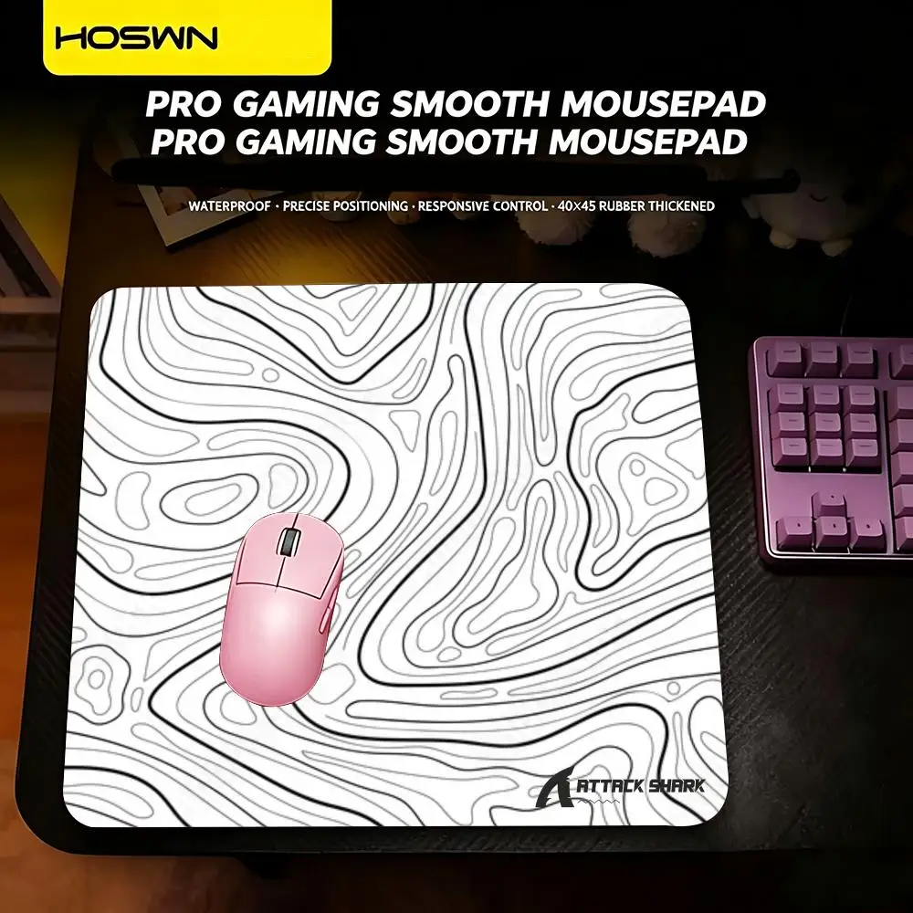 Topographic Attack Shark Mouse Pad Cartoon rubber Small mouse pad desktop computer office keyboard e-sports ROGs game