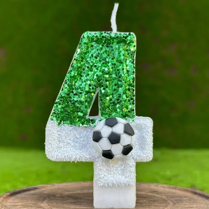 Kreative Fußball-Zahlen Geburtstagskerzen Tischdekoration Geschenke für Kinder Kerzen-Deko-Artikel Ästhetische Tortenkerzen Dekoration