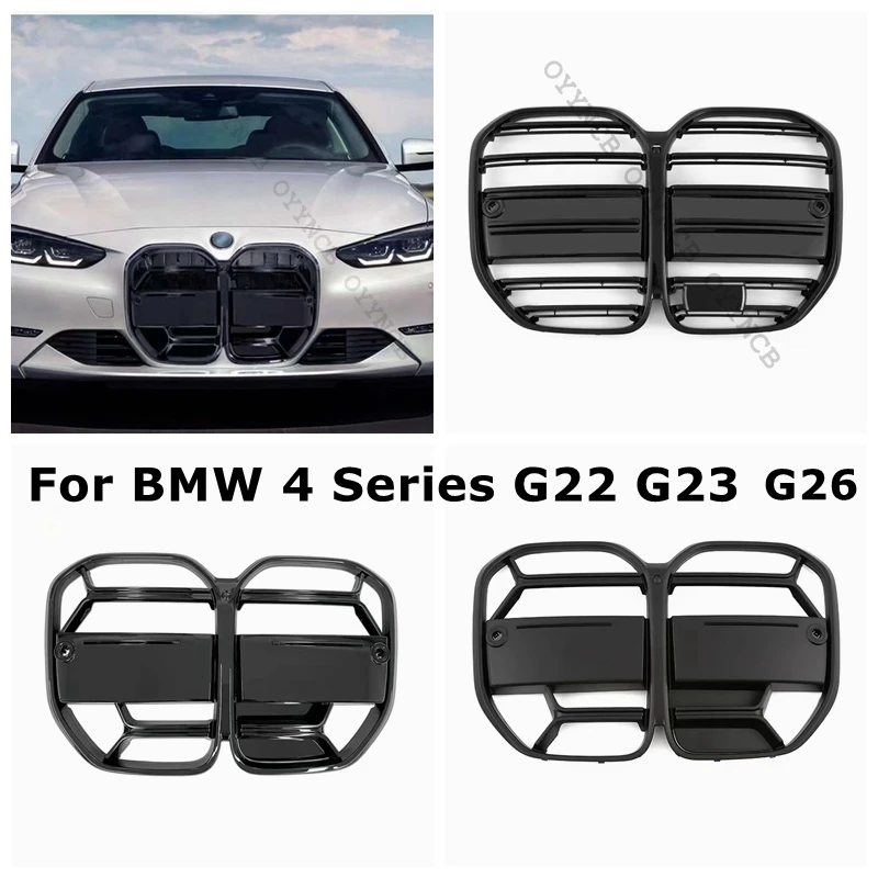 For BMW 4 Series I4 Grille G22 G23 G26 Front CSL Style M4 Grill Auto Racing Grid 2021- xDrive Gran Coupe Cabrio 425i 430i M440i