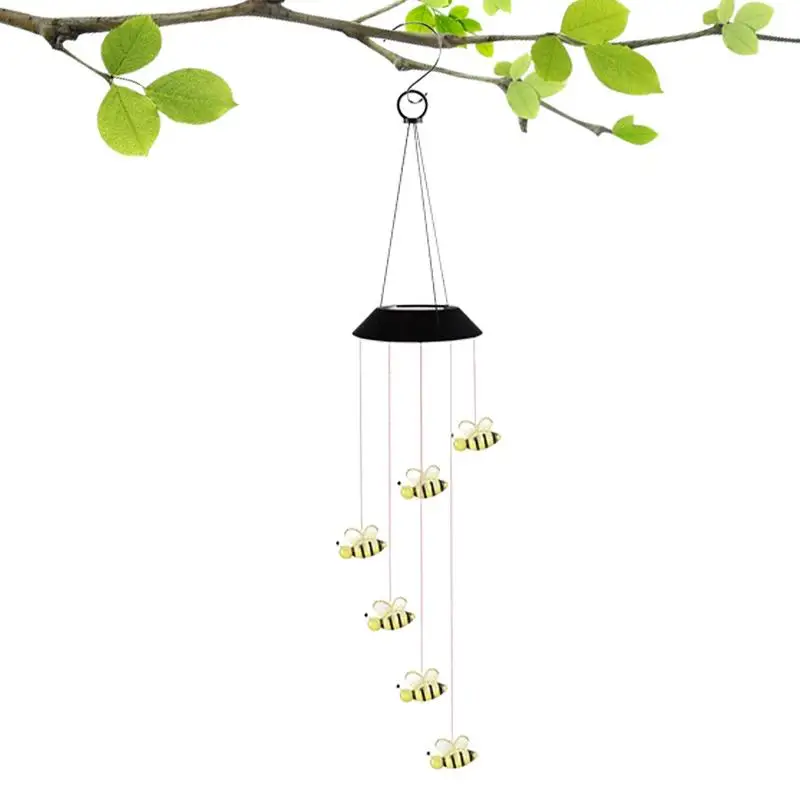 

Solar Wind Chimes Lights Color-Changing Solar Light Waterproof LED Hanging Lamp For Outdoor Garden Festival Decoration