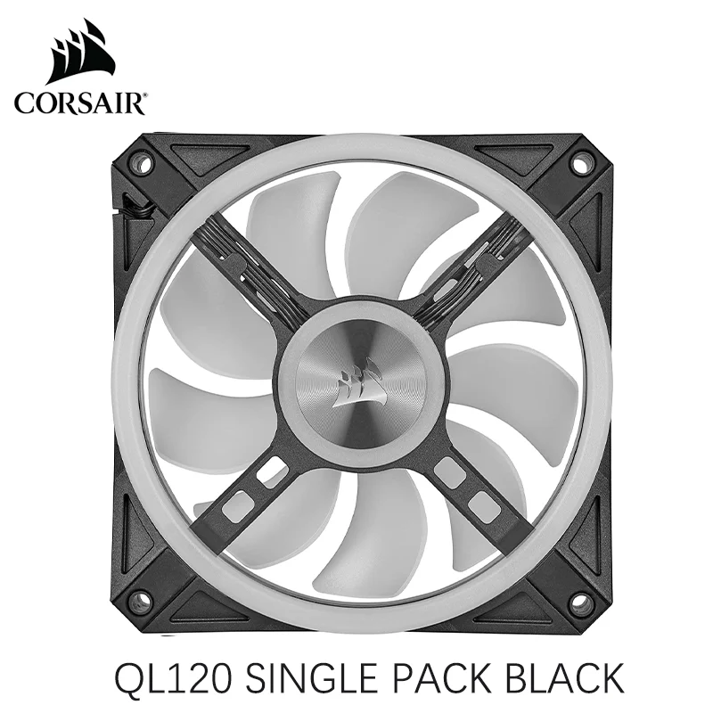 Corsair Fan QL Series Ql120 Single pack FAN --Black/White LL Series LL120 Single pack FAN --Black/White