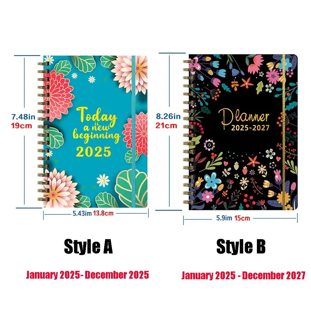 English A5 Agenda Book To Do List 12 Months 2025 Schedule Planner Notepad Academic Weekly Agenda Taking Notes Diary Writing Pads view 6