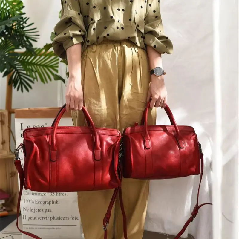 

Модные повседневные винтажные женские сумки из натуральной кожи, роскошные мягкие сумки из натуральной телячьей кожи, большие дорожные сумки через плечо для женщин.