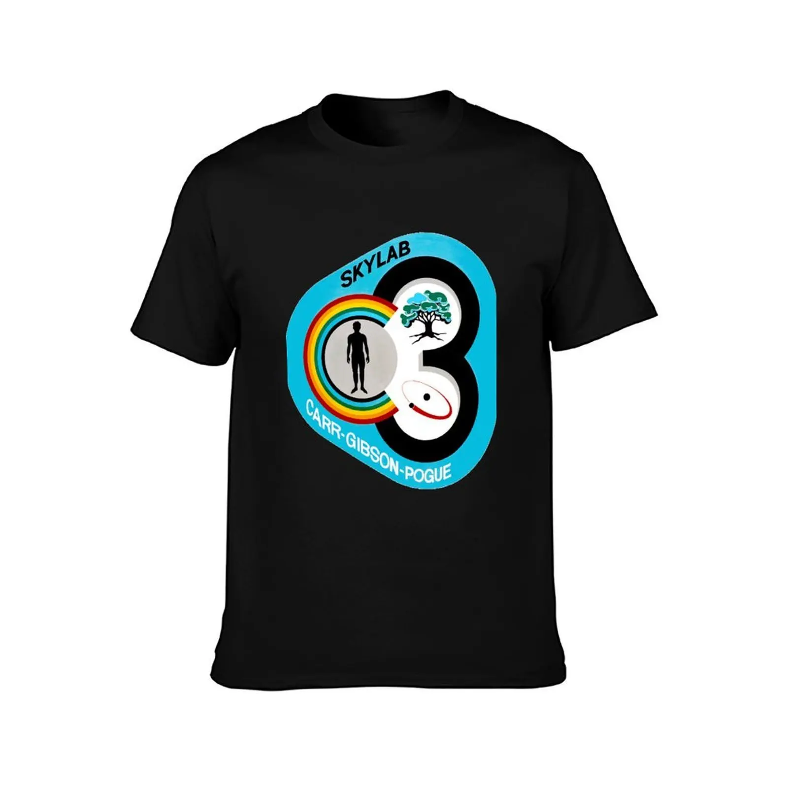 Skylab 3 (SL-4) Mission Logo T-Shirt, Summer Casual Cotton Tee, Oversized Streetwear Tops, Vintage Graphic Print, 100% Cotton