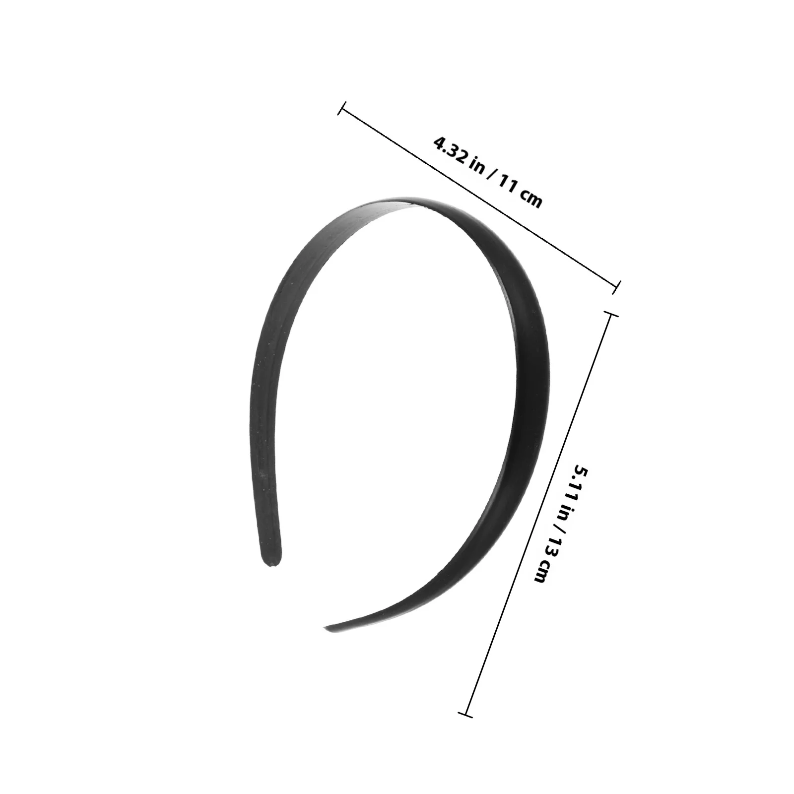 50 Uds. Aro de pelo de plástico negro, diadema de diseño Simple, accesorios elegantes para el cabello para mujeres y niñas, diademas de plástico duro para fiesta de cumpleaños