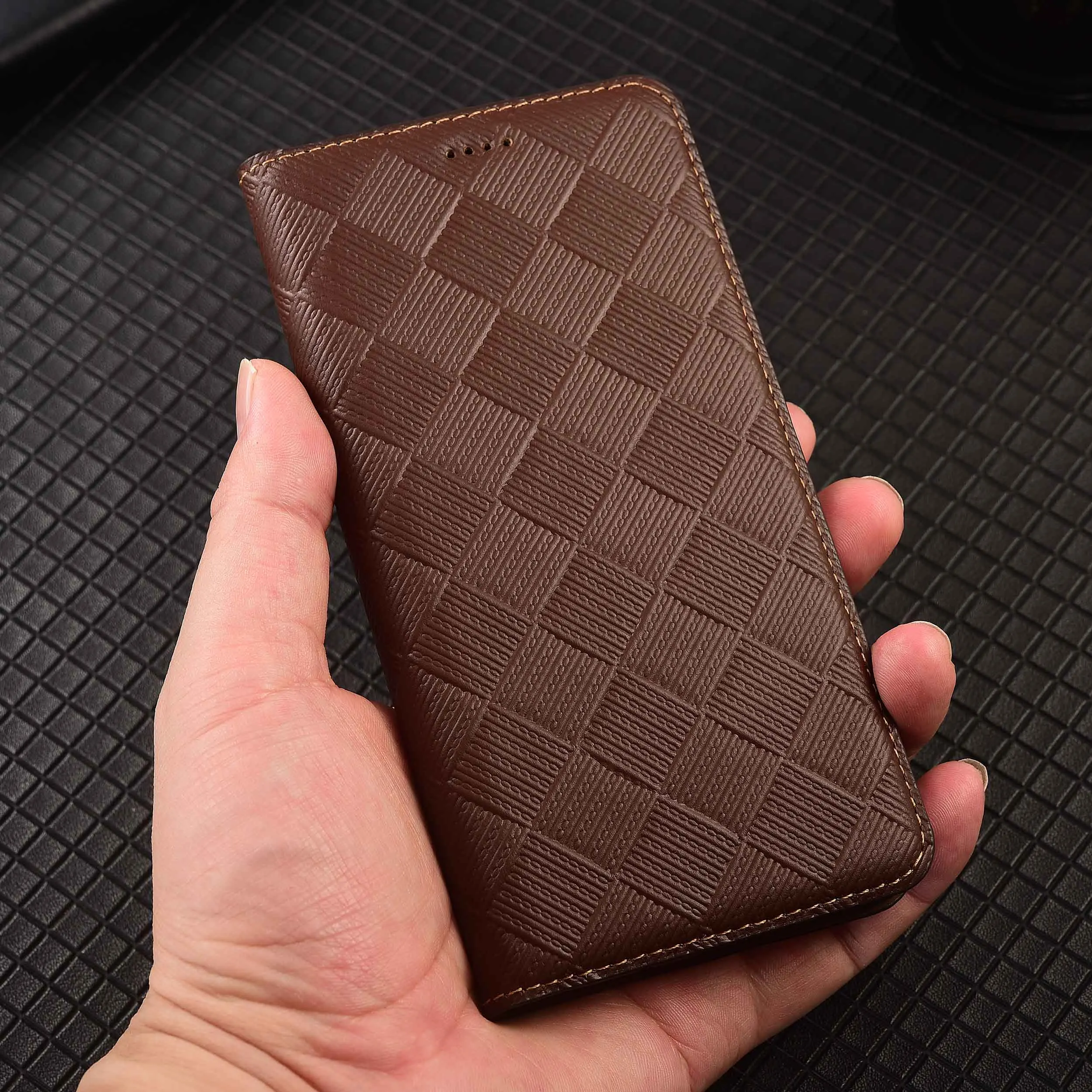 ل Redmi توربو 3 4 10C 10A 12 12C 13 13C 13R 14C 14R 15 4G 5G متماسكة نمط محفظة جلدية أصلية الوجه غطاء الهاتف جلد البقر