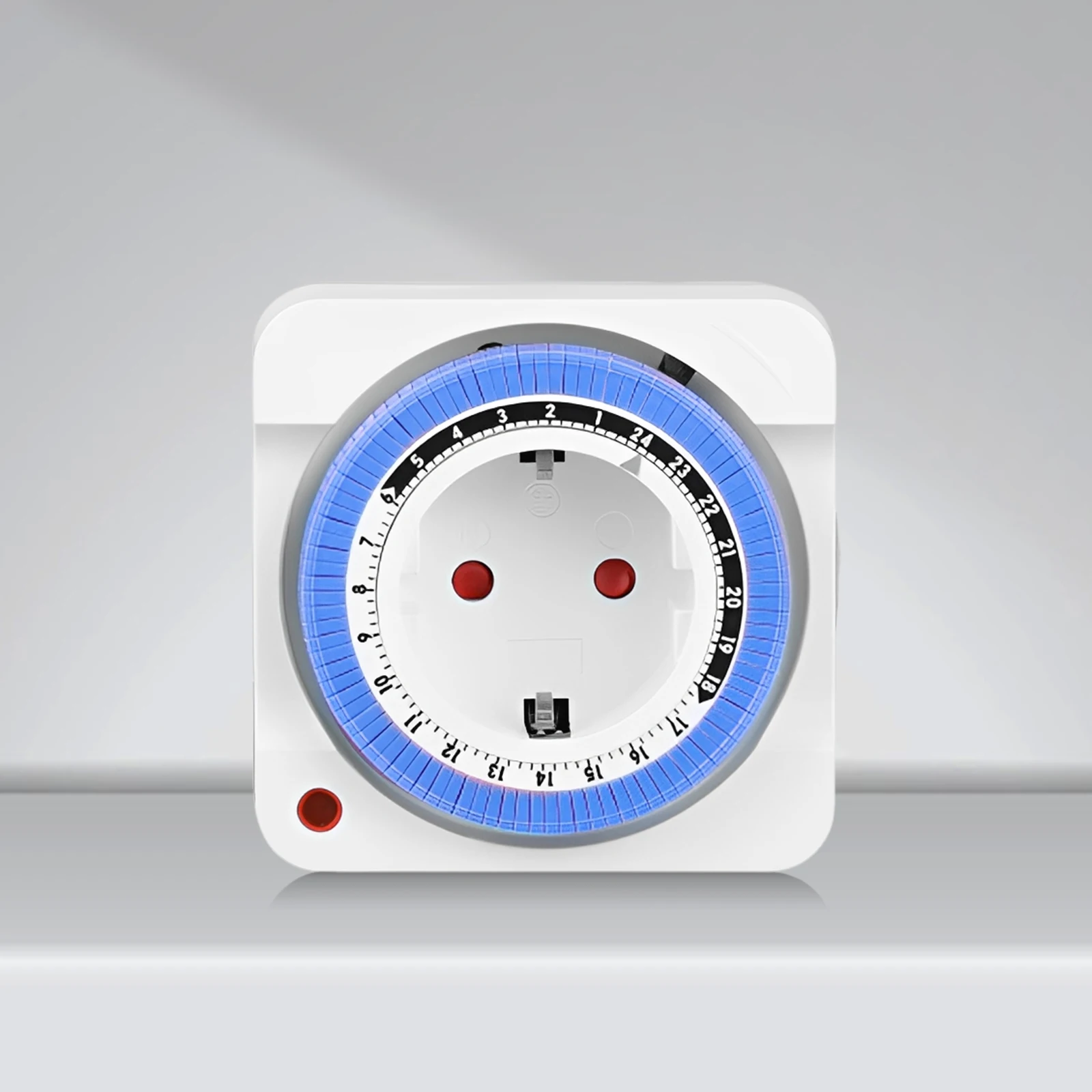 24-Hour EU Plug-in Heavy Duty Outlet Timer with 15 Minute Intervals Timer Outlet for Aquarium Grow Light Hydroponics Appliances