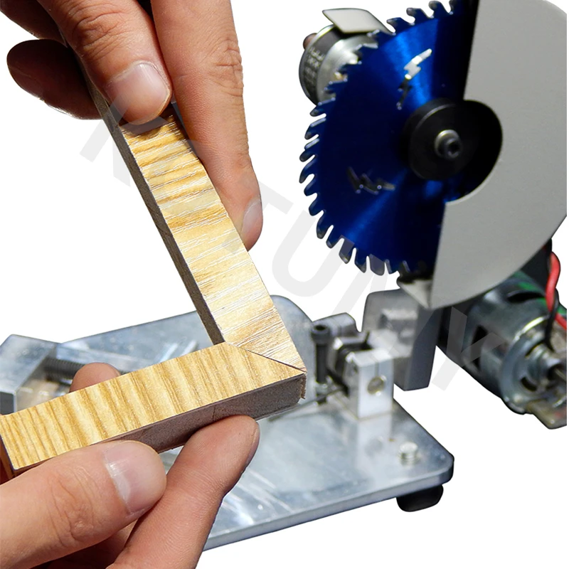 

DIY Micro Cutting Machine Metal Wood Plastic Cutting Machine Aluminum Alloy Table Saw Electric Saw Woodworking Machine