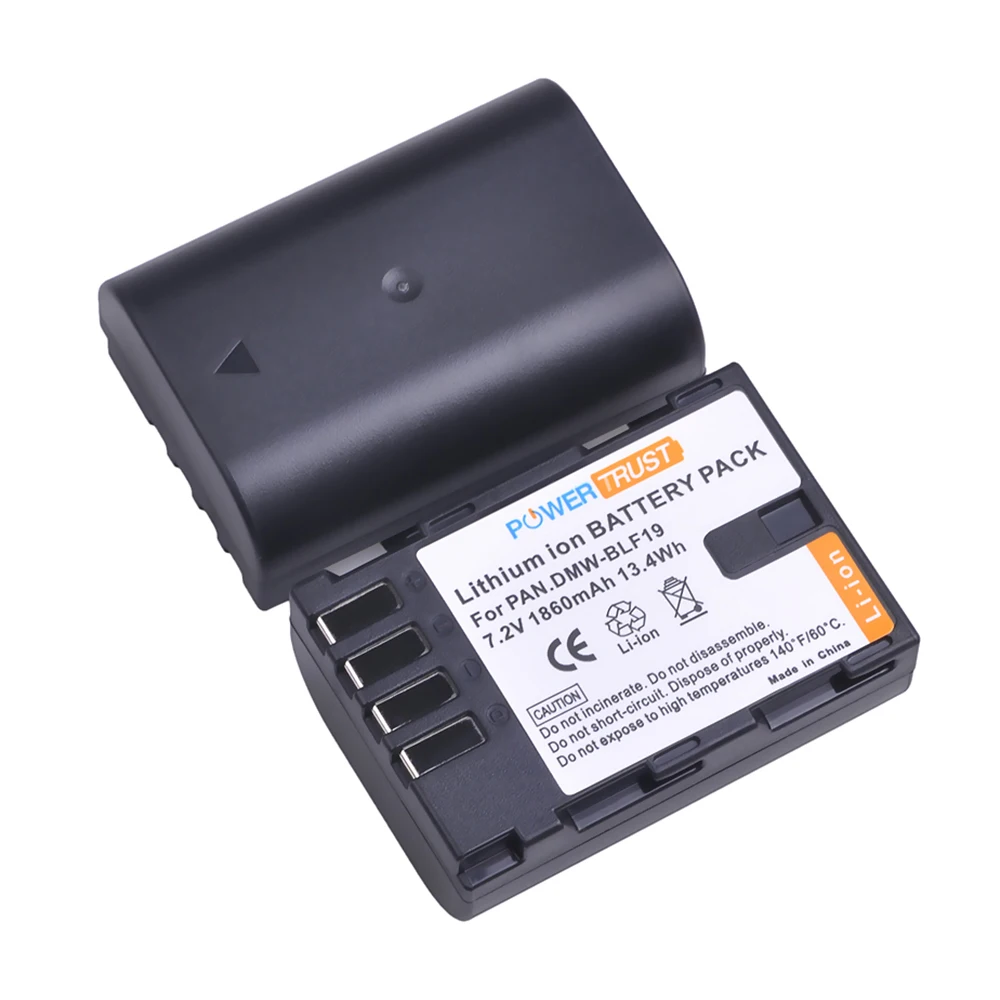 1860mAh DMW-BLF19PP DMW-BLF19E DMW-BLF19 Battery for Panasonic Lumix DC-GH5S, DC-GH5, DMC-GH4, DMC-GH3