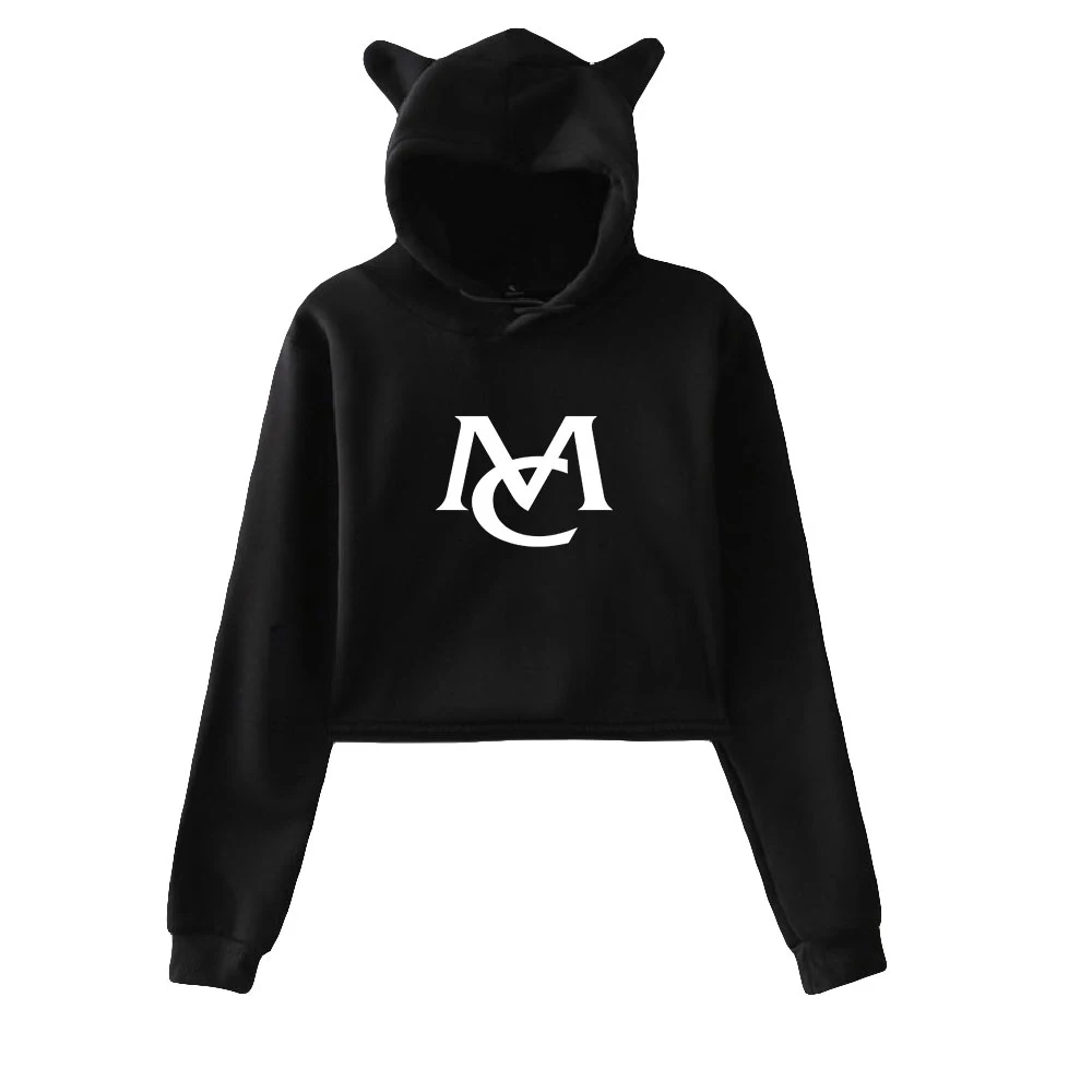 Mariah Carey Pullover Cat Cropped Hoodie Crop Top Women's Hoodie Harajuku Streetwear American Singer 2021 Kawaii Girls Clothes