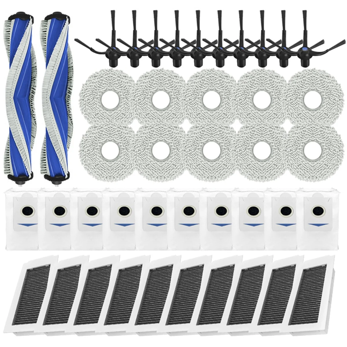 Для DEEBOOT X5 OMNI/X5 PRO запасные части, аксессуары, основная боковая щетка, фильтр Hepa, швабра, тканевый мешок для пыли