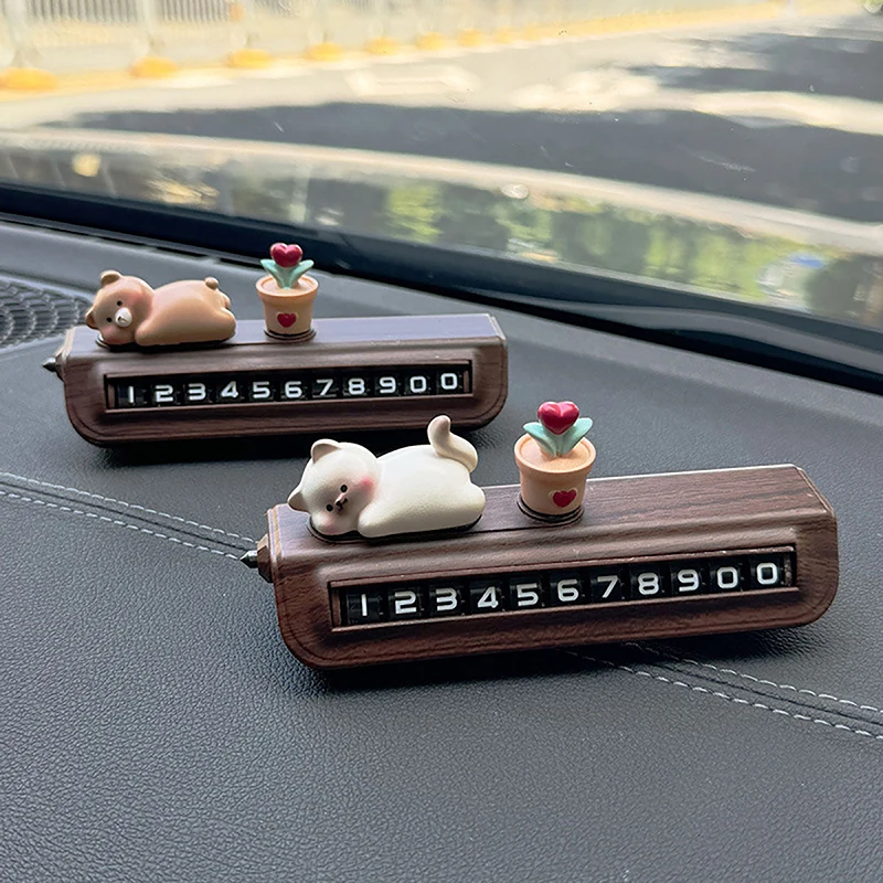 سيارة مواقف السيارات المؤقتة تصريح رقم الهاتف لوحة سيارة الديكور سيدة نمط قطع غيار السيارات والاكسسوارات هدية #3