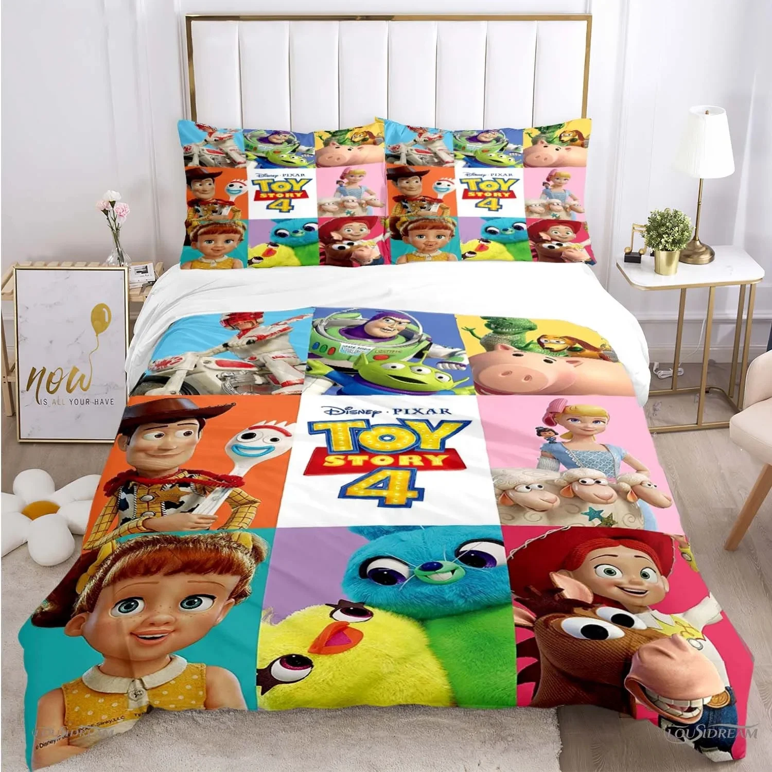 Toy Story duvet cover 2/3 piece bedroom set, cute Disney cartoon bedding set, home décor, comfortable duvet cover, pillowcase