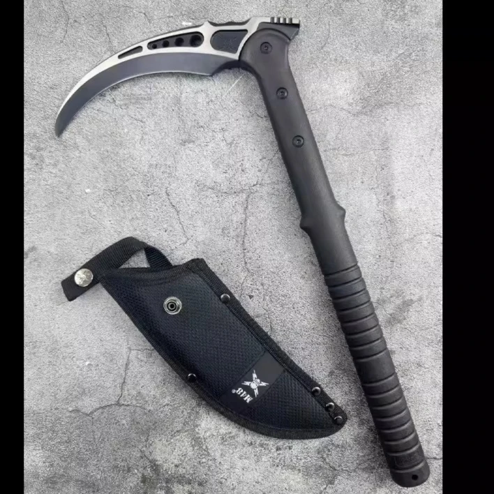 

EDC High-quality Outdoor T actical Sickle Harvester All-in-one Garden Manual Tool Camping Emergency Self-defense Tool