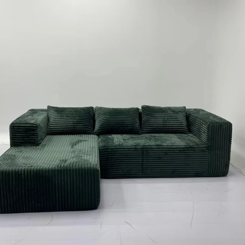 

Compression sofa furniture Modular l-shaped compression living room corduroy fabric compression sofa
