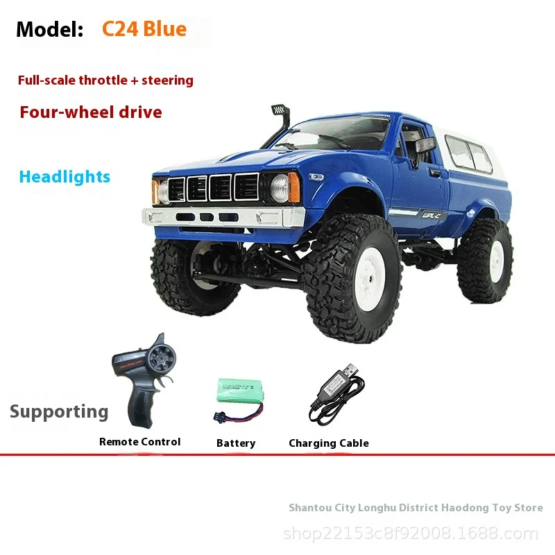 Naughty Dragon C24 camioneta a escala completa tracción en las cuatro ruedas vehículo todoterreno escalada RC coche de control remoto se puede modificar