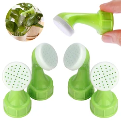 2PCS Portable Bottle Cap Sprinkler Watering Garden Spray Waterer Plant Pot Flowering Tools Light Green Nozzle Sprinkler Head