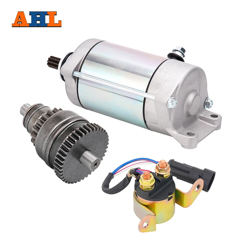 Motorcycle Starter Drive&Relay Solenoid For Polaris ATV Sportsman Ranger 600 700 RZR XP 800 Touring 4010417 4011584 4012032