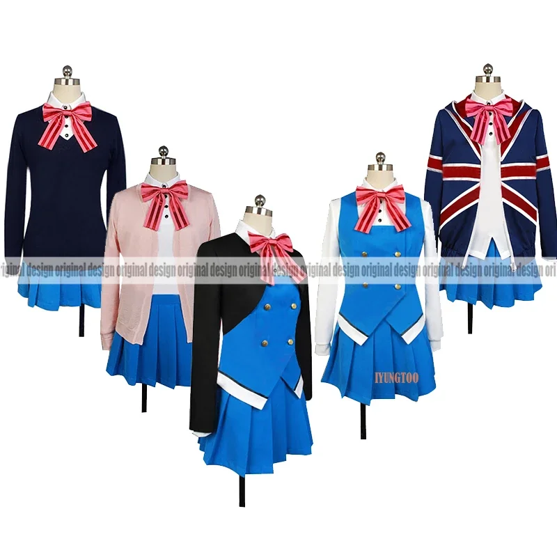 

Kin-iro Mosaic Shinobu Omiya Karen Kujo Honoka Matsubara Clothing Cosplay Costume,Customized Accepted